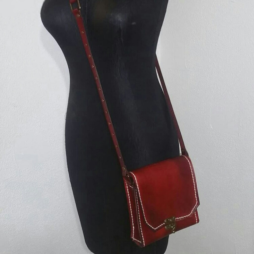 Hand-Made Leather Cross Body Bag